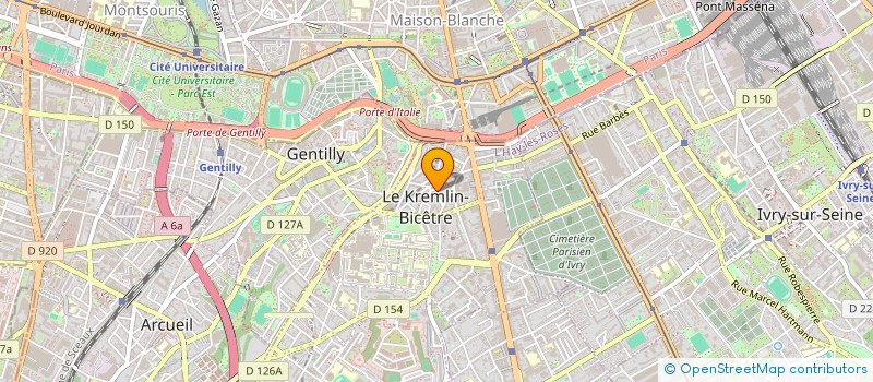 localisation de l'entreprise SYND.COPR. DU 5 R ETIENNE DOLET 94 LE KR  LE KREMLIN-BICETRE