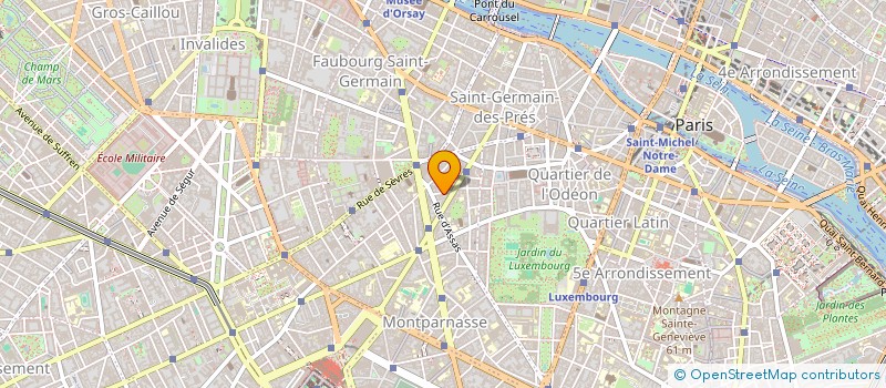 localisation de l'entreprise SYND.COPR. DU 5 RUE COETLOGON   75006 PA  PARIS