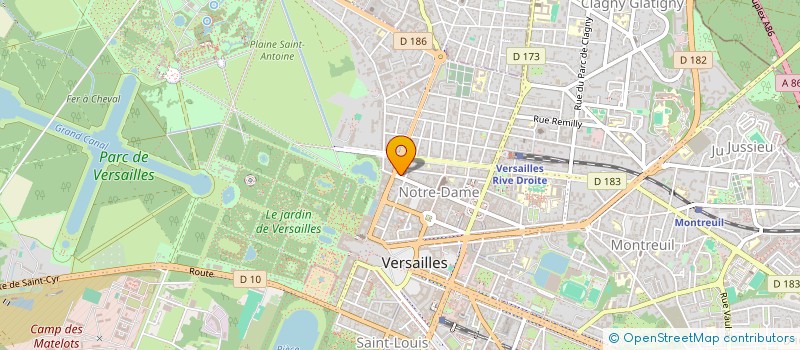 localisation de l'entreprise SYND COPR DU 5 RUE DE LA PAROISSE  VERSAILLES