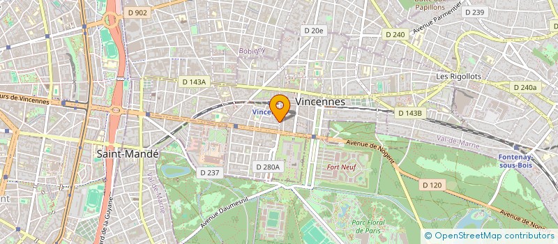 localisation de l'entreprise SYND COPR DU 5 RUE DE MONTREUIL à VINCENNES