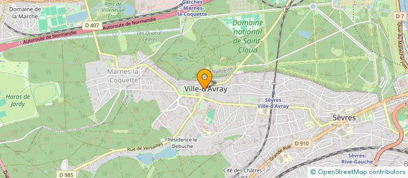 localisation de l'entreprise SYND COPR DU 5 RUE DE SAINT-CLOUD  VILLE-D'AVRAY