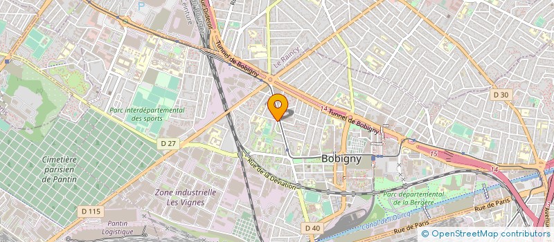 localisation de l'entreprise SYND COPR DU 5 RUE DU 8 MAI 1945  BOBIGNY