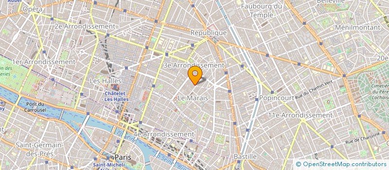 localisation de l'entreprise SYND.COPR. DU 5 RUE PASTOURELLE 75003 PA  PARIS