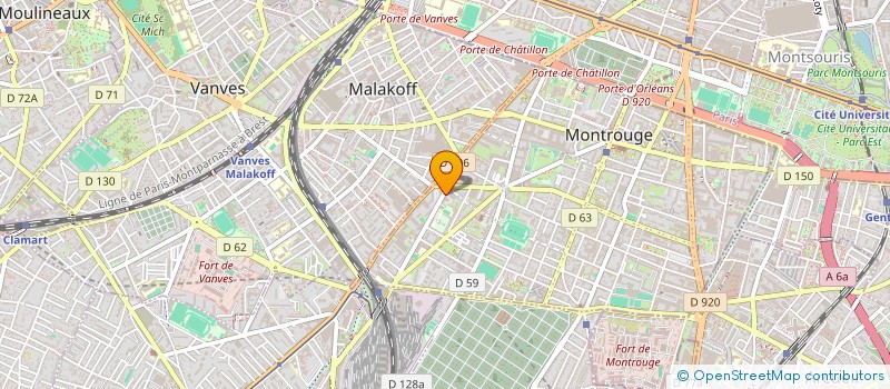 localisation de l'entreprise SYND COPR DU 50 RUE DE BAGNEUX  92 MONTR  MONTROUGE