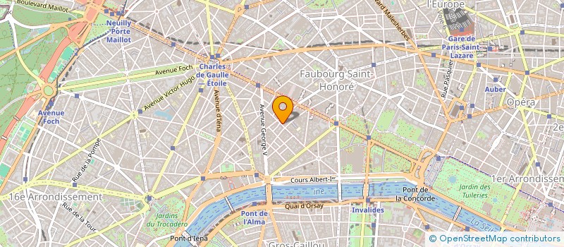 localisation de l'entreprise SYND.COPR. DU 50 RUE FRANCOIS IER PARIS  PARIS