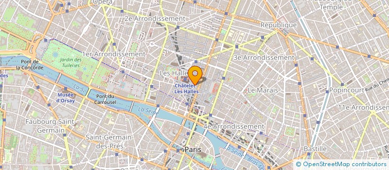 localisation de l'entreprise SYND COPR DU 51 55 RUE SAINT DENIS 75001 à PARIS