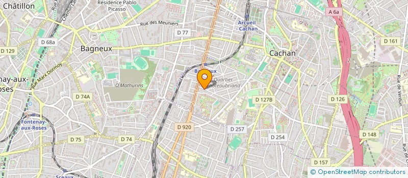 localisation de l'entreprise SYND.COPR. DU 51 AV P.V.COUTURIER à CACHAN
