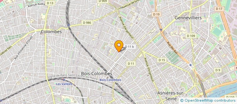 localisation de l'entreprise SYND.COPR. DU 51 RUE CHARLES CHEFSON 92 à BOIS-COLOMBES
