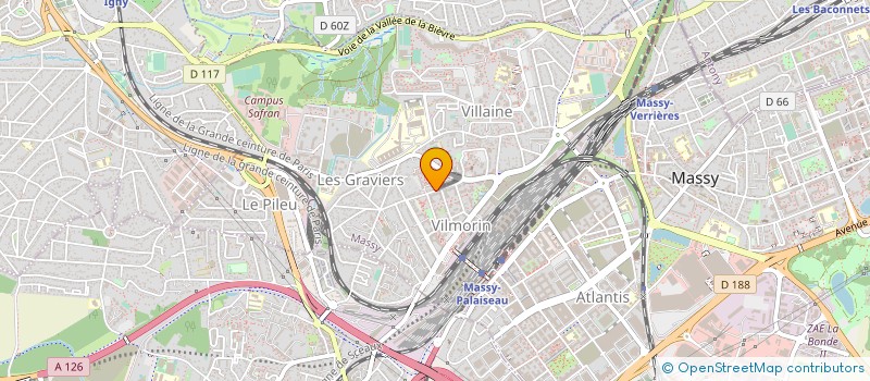 localisation de l'entreprise SYND.COPR. DU 51 RUE DES RUELLES 91 MASS à MASSY