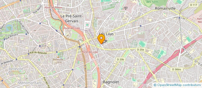 localisation de l'entreprise SYND.COPR. DU 51 RUE SAINT FARGEAU à LES LILAS