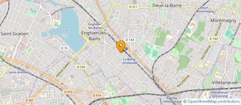 localisation de l'entreprise SYND.COPR. DU 51 T RUE FELIX    FAURE 95  ENGHIEN-LES-BAINS