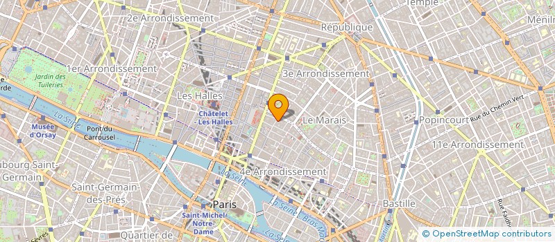 localisation de l'entreprise SYND.COPR. DU 52 54 RUE DU TEMPLE PARIS  PARIS