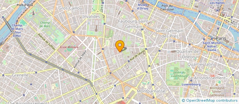 localisation de l'entreprise SYND.COPR. DU 52 B RUE VANEAU   75007 PA  PARIS