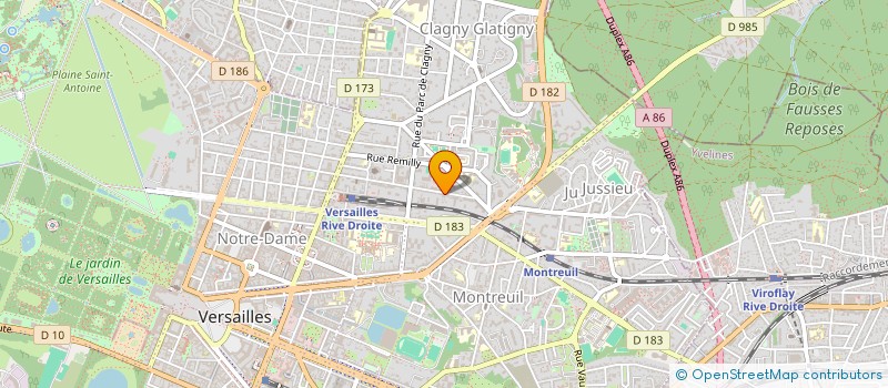 localisation de l'entreprise SYND COPR DU 52 R ALBERT JOLY à VERSAILLES