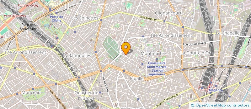 localisation de l'entreprise SYND COPR DU 52 RUE LEPIC 75018 PARIS RE  PARIS