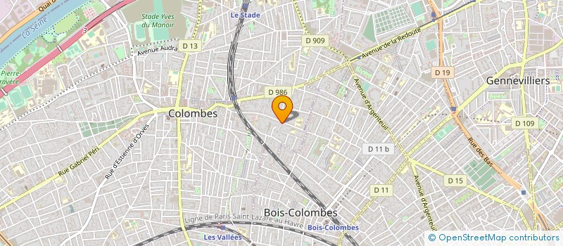 localisation de l'entreprise SYND.COPR. DU 52 RUE PIERRE BROSSOLE à COLOMBES