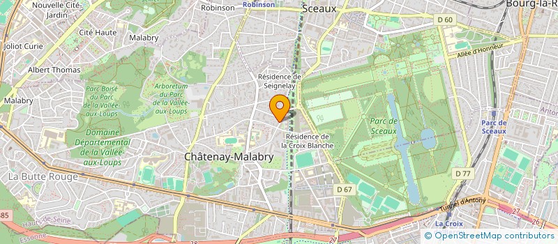 localisation de l'entreprise SYND.COPR. DU 53 55 R DU GENERAL DE GAUL  CHATENAY-MALABRY