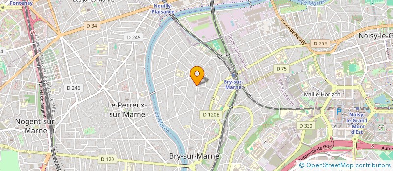 localisation de l'entreprise SYND COPR DU 53 AV DE RIGNY  BRY-SUR-MARNE