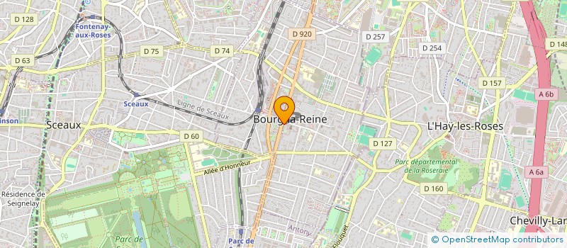 localisation de l'entreprise SYND COPR DU 53 AV DU GENERAL LECLERC 92 à BOURG-LA-REINE