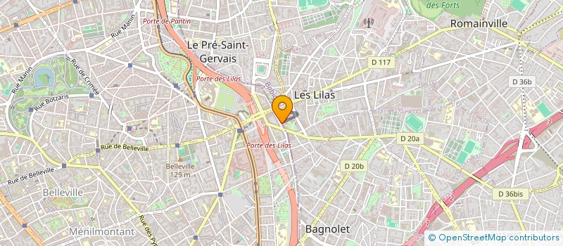 localisation de l'entreprise SYND.COPR. DU 53 AV PASTEUR 93 LES LILA à LES LILAS