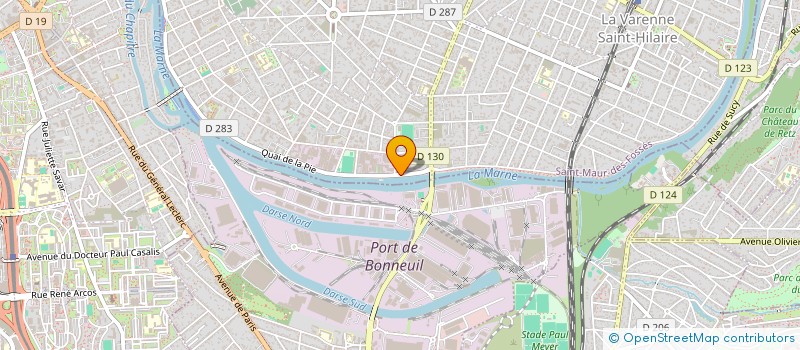 localisation de l'entreprise SYND COPR DU 53 QUAI DE BONNEUIL à SAINT-MAUR-DES-FOSSES