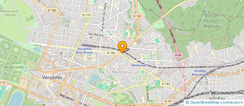 localisation de l'entreprise SYND.COPR. DU 54 AV DES ETATS UNIS à VERSAILLES