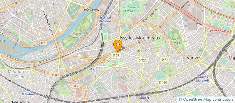 localisation de l'entreprise SYND COPR DU 54 AV VICTOR CRESSON à ISSY-LES-MOULINEAUX