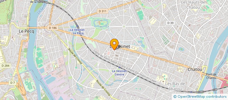 localisation de l'entreprise SYND.COPR. DU 54 RUE ALPHONSE   PALLU 78  LE VESINET