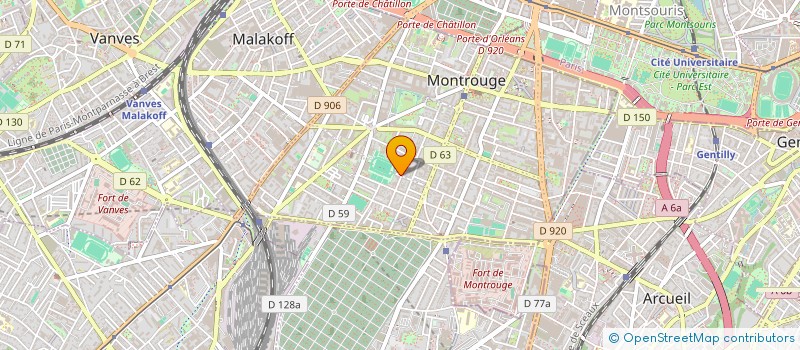 localisation de l'entreprise SYND.COPR. DU 54 RUE BOILEAU  MONTROUGE