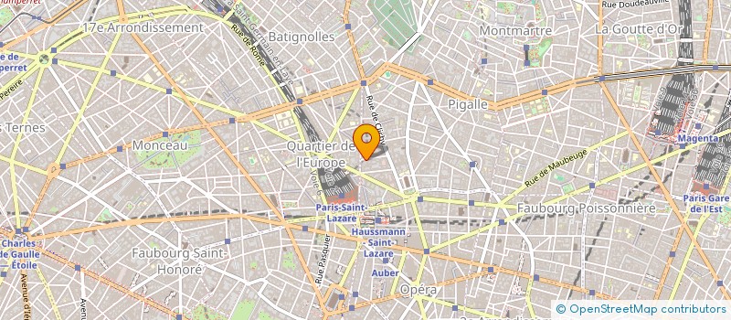 localisation de l'entreprise SYND COPR DU 54 RUE D AMSTERDAM 75009 PA  PARIS