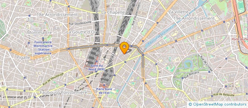 localisation de l'entreprise SYND.COPR. DU 54 RUE DE L ACQUEDUC PARIS  PARIS