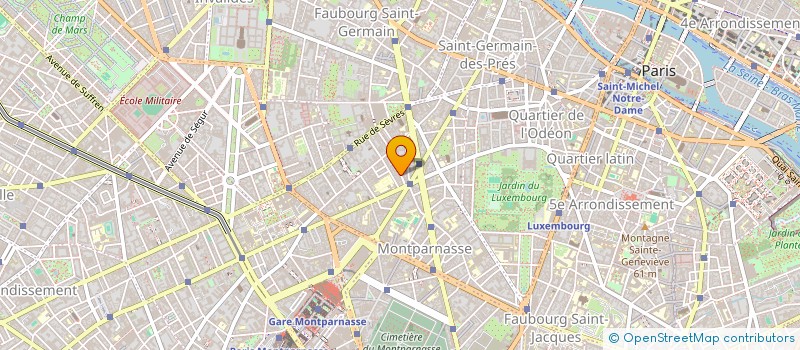 localisation de l'entreprise SYND.COPR. DU 54 RUE ST PLACIDE PARIS 6  PARIS