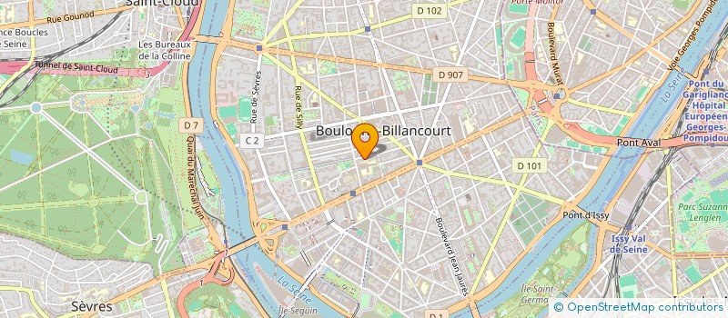localisation de l'entreprise SYND COPR DU 55 57 RUE CARNOT 92 BOULOGN à BOULOGNE-BILLANCOURT