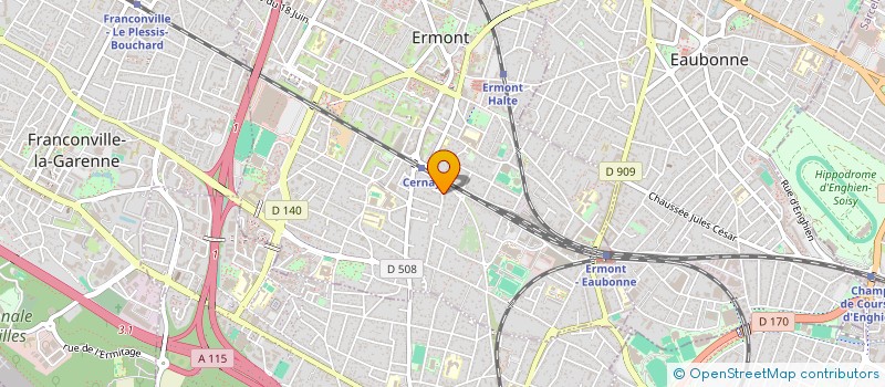 localisation de l'entreprise SYND COPR DU 55-71 RUE LA BRUYERE  ERMONT