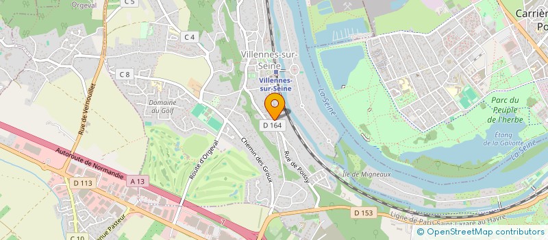 localisation de l'entreprise SYND.COPR. DU 55 AV G CLEMENCEAU 78 VILL  VILLENNES-SUR-SEINE