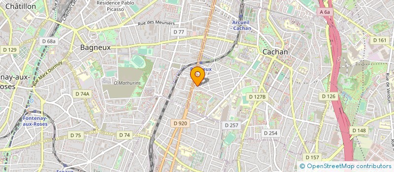 localisation de l'entreprise SYND COPR DU 55 AV P.V. COUTURIER  CACHAN