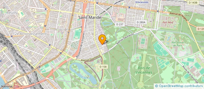 localisation de l'entreprise SYND.COPR. DU 55 RUE JEANNE D   ARC 94 S  SAINT-MANDE