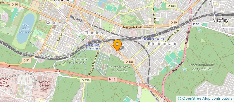 localisation de l'entreprise SYND.COPR. DU 56 62 RUE DES     CHANTIER à VERSAILLES