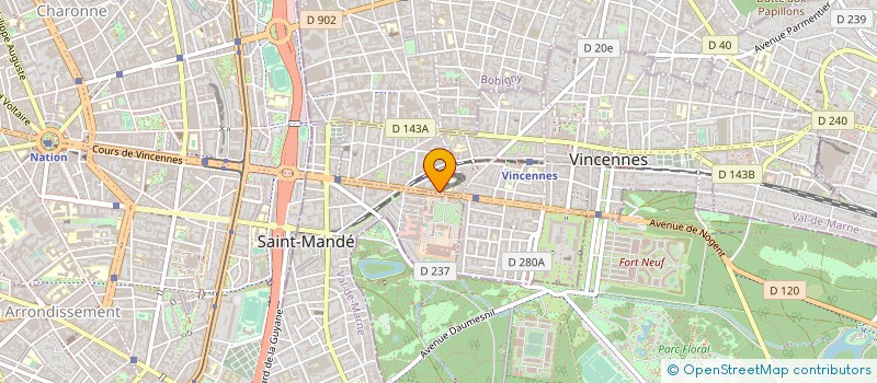 localisation de l'entreprise SYND.COPR. DU 56 AV DE PARIS 94 VINCENNE à VINCENNES