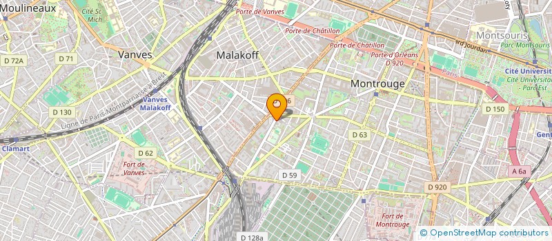 localisation de l'entreprise SYND COPR DU 56 BOULE DE PORT   ROYAL 75  MONTROUGE