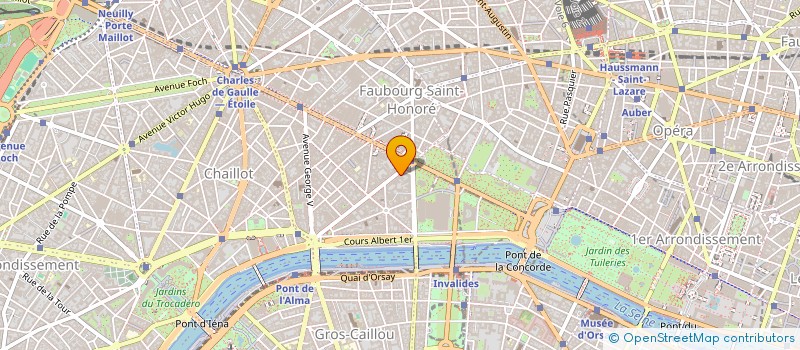 localisation de l'entreprise SYND.COPR. DU 58 AV MONTAIGNE   75008 PA  PARIS