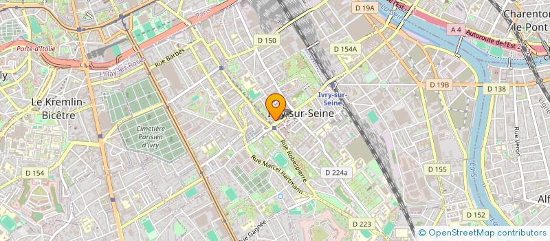 localisation de l'entreprise SYND COPR DU 58 AV PIERRE SEMARD à IVRY-SUR-SEINE