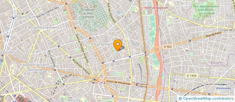 localisation de l'entreprise SYND.COPR. DU 58 RUE DES HAIES  75020 PA  PARIS