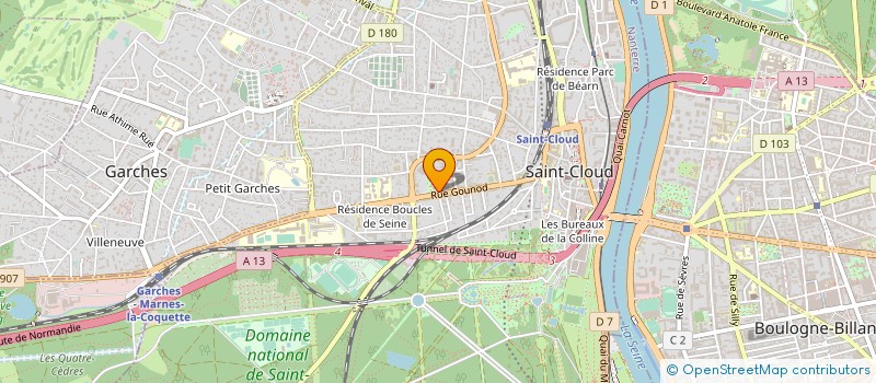 localisation de l'entreprise SYND.COPR. DU 58 RUE GOUNOD SAINT CL à SAINT-CLOUD