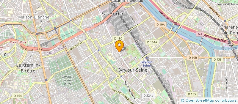 localisation de l'entreprise SYND.COPR. DU 59 AV DANIELLE CASANOVA à IVRY-SUR-SEINE