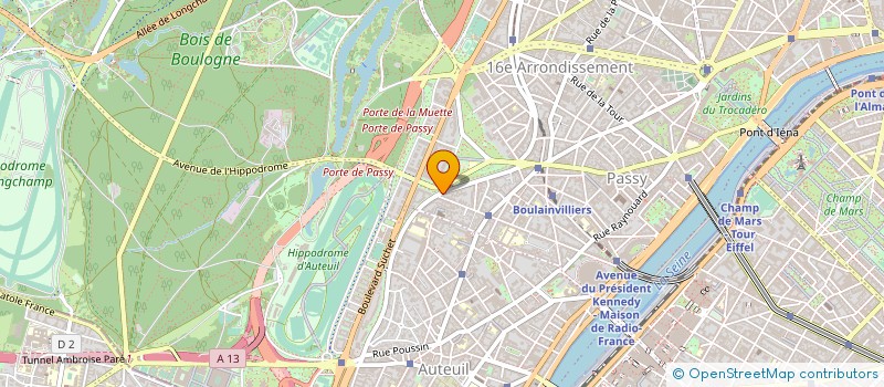 localisation de l'entreprise SYND COPR DU 59 BD DE BEAUSEJOUR 75016 P  PARIS