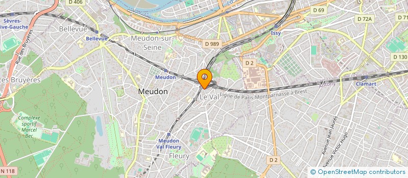 localisation de l'entreprise SYND.COPR. DU 6 AU 10 RUE DU    DOCTEUR  MEUDON