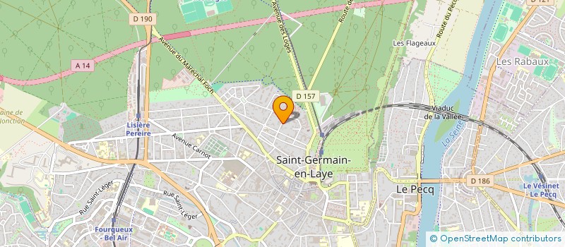 localisation de l'entreprise SYND.COPR. DU 6 AU 8 RUE MOLIERE  SAINT-GERMAIN-EN-LAYE