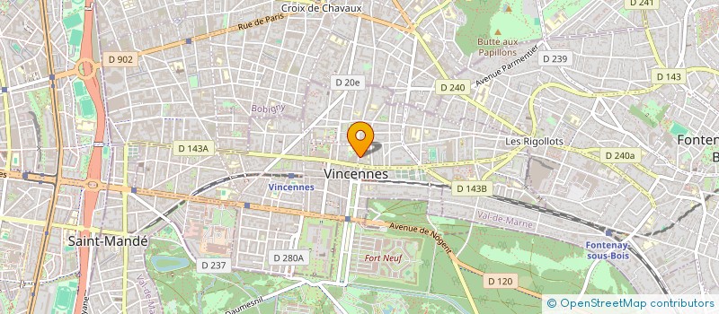 localisation de l'entreprise SYND.COPR. DU 6 AV. DES VORGES 94 VINCEN à VINCENNES