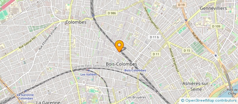 localisation de l'entreprise SYND.COPR. DU 6 AV. VILLEBOIS MAREUIL 92 à BOIS-COLOMBES